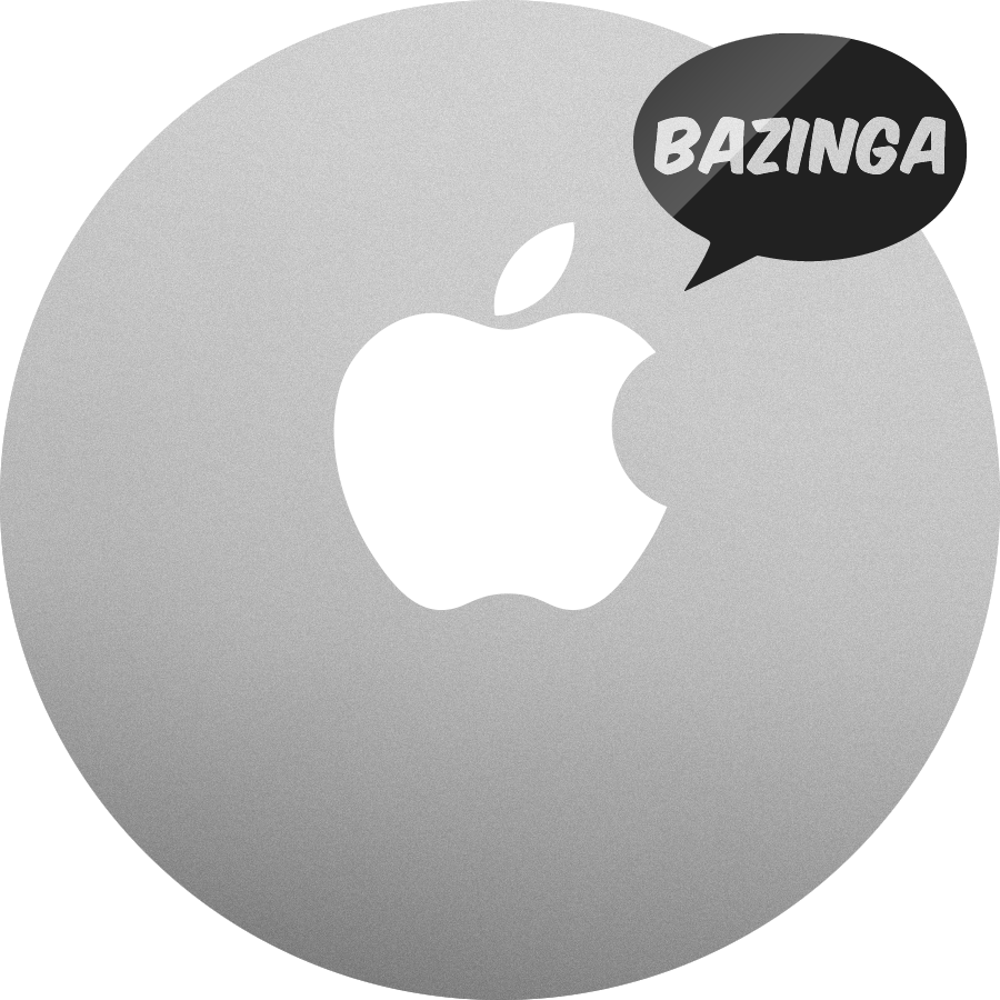 BAZINGA MacBook sticker and MacBook decal. The Big Bang Theory BAZINGA decal.